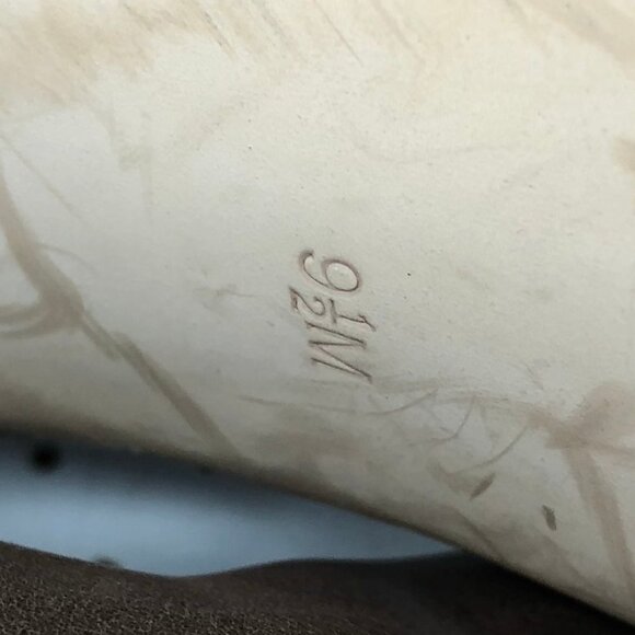 Guess Brown Leather Chain Ankle Bootie Zip 9.5 - Picture 10 of 11